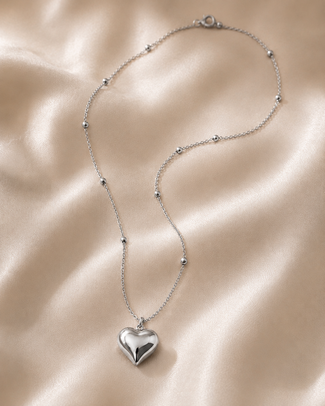 Long heart necklace | stainless steel PRE ORDER