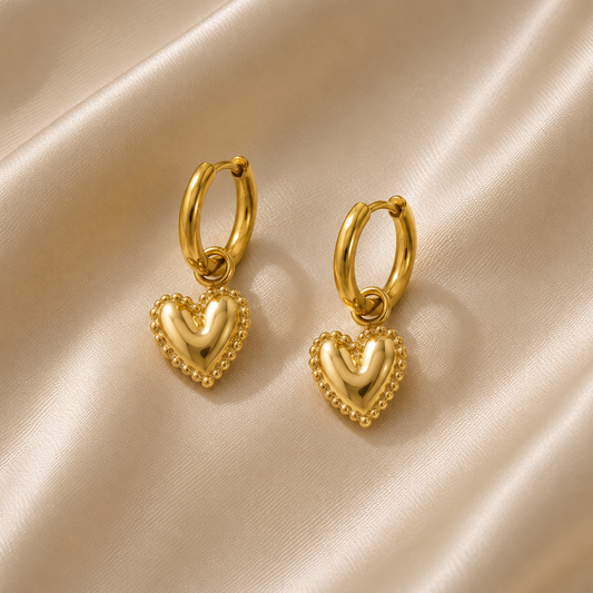 Heart earrings | stainless steel PRE ORDER