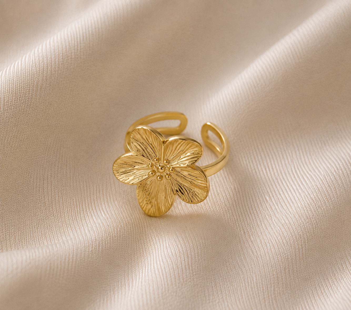 Big flower ring | stainless steel PRE ORDER