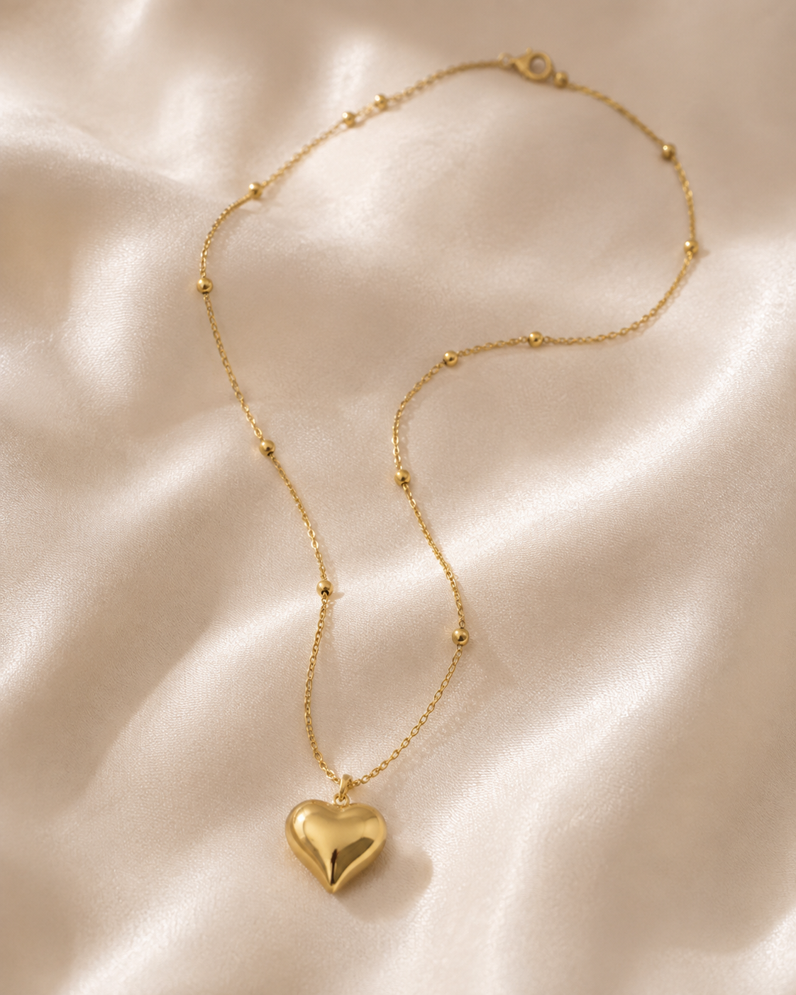 Long heart necklace | stainless steel PRE ORDER
