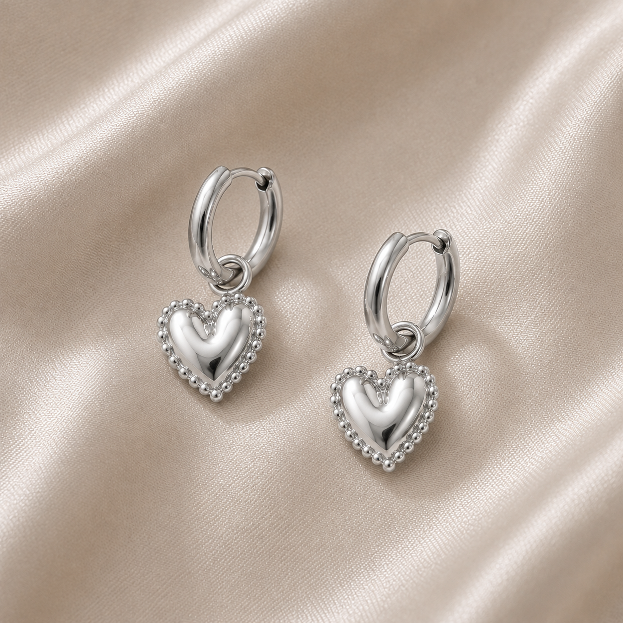 Heart earrings | stainless steel PRE ORDER